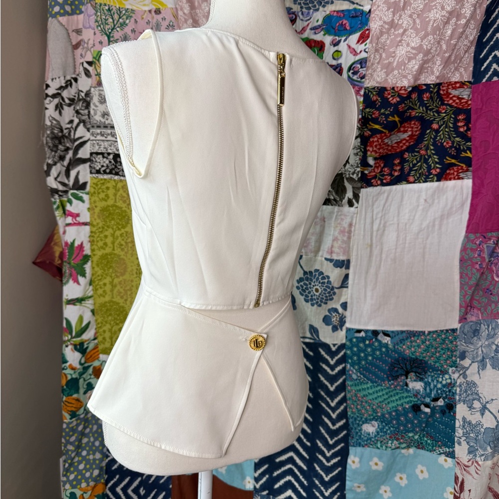 Lanca Perfume Brazil White Semi Open Back Top